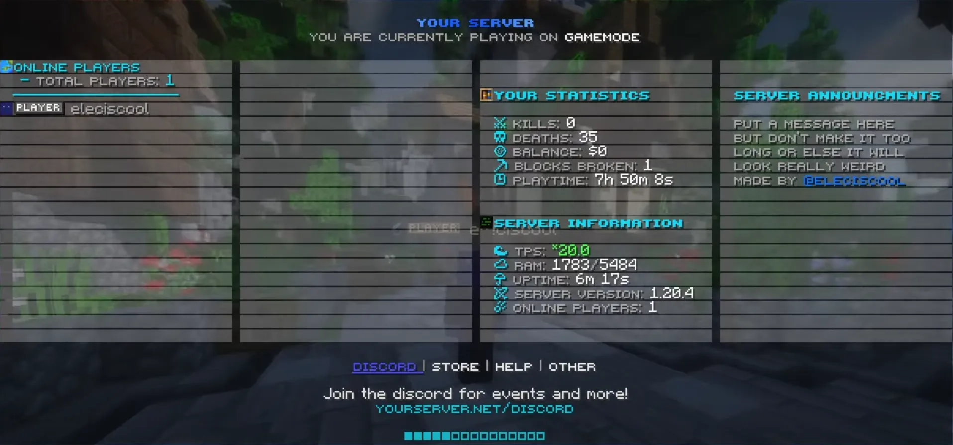 Tab Config preview